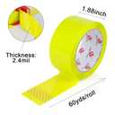 BOMEI PACK Heavy Duty Colored Packing Tape with Dispenser 1.88 Inch x 60 Yards (Yellow) 6 Rolls, 2.4 mil Industrial Grade Packaging Tape for Shipping, Moving, Mailing & Storage