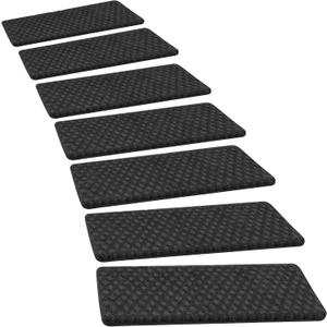PURE ERA Bullnose Carpet Stair Treads for Wooden Steps Indoor 2 Pcs, 30 x 9.5 Inch