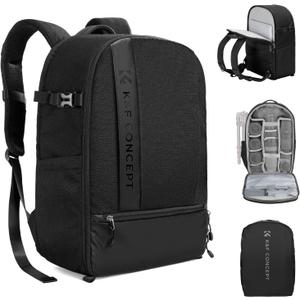 K&F Concept Camera Backpacks for Photographers Travel Bag for Tripod Camera Lence Accessory with laptop compartment and Rain Cover Waterproof Multi-Functional Camera Bags for Dslr Cameras