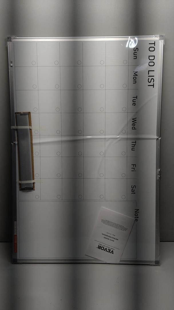 VEVOR Dry Erase Calendar for Wall, 36 x 24 Inches Whiteboard Calendar, Monthly Planner Magnetic Dry Erase Board, 1 Magnetic Erase & 2 Dry Erase Marker & Movable Tray for Restaurant Office Home School
