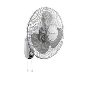 Comfort Zone Oscillating Wall Mount Fan with Adjustable Tilt, 16 inch, 3 Speed, Metal Grille, 90 Degree Oscillation, Airflow 14.07 ft/sec, Ideal for Home, Bedroom, Gym & Office, CZ16W