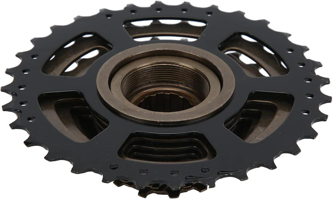 Drfeify Freewheel9 Speed 1332T Bicyle Freewheel 9 Speed 1332T Gear Flywheel Freewheel Threaded Steel, 9 1332T Bicyle Cassettes & Freewheels