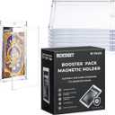 10-Pack One Touch Booster-Pack Magnetic-Holders - UV Protection Clear Booster Pack Cases, Fit for Standard Cards Storage and Display, Protect Your Collectible, Sports, and Gaming Cards
