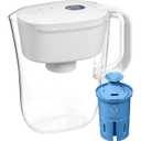 Brita Water Filter 6 Cup Denali Water Pitcher Dispenser with Elite Water Filter