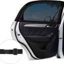 ZATOOTO Car Window Covers for Back Window Baby Sun Shade for Side Window Shades Single Layer Car Window Screen with Better Breathability and Visibility Sun Blocker Cool Down Your Vehicle(B Shape)