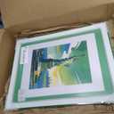 12x16 Green Picture Frame with Dual Mat, 12x16 Frame Matted to 8.5x11/11x14