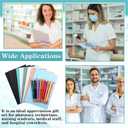 18 Pcs Christmas Pharmacy Technician Gifts, 9 Pharmacist Notebooks Journal & 9 Ballpoint Pen, Thank You Christmas Gifts for Pharmacy Technician, Nurses, School Medical Assistants Students