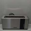 Mueller UltraToast Full Stainless Steel Toaster 2 Slice, Long Extra-Wide Slots with Removable Tray, Cancel/Defrost/Reheat Functions, 6 Browning Levels with LED Display, Housewarming Gifts New Home