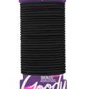 Goody Ouchless Hair Elastics - No Pull, No Breakage, Tangle-Free Hold for Thick, Curly, Coily & Textured Hair - 30 Count, Black, Long-Lasting Ponytail Holders for Women & Men