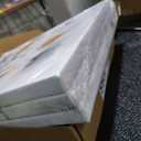 3-Pcs Framed Watercolor Daisy Flower Canvas Wall Art Colorful Plant Decor Pink Wildflower Pictures Print Farmhouse Floral Painting Wall decor for Living Room Bedroom Bathroom12x16Inch