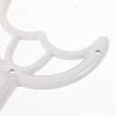 6.68X4.32X1.77in Fan Accessories Fan Arms Fan Blades Repair Parts Fan Holder Fan Repair Parts Ceiling Fan Mount Ceiling Fan Blade Mount Fan Blade Arms Ceiling Fan Parts Fan Supplies Iron White