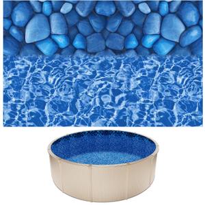 VEVOR 15-ft Round Above Ground Pool Liner, Overlap Pool Liners, Standard Gauge Vinyl, 48-to-54inch Wall Height, Designed for Steel Sided Above-Ground Swimming Pools