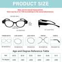 Reading Glasses with Lights Bright LED Readers Magnifying Glasses with Lights Reading Glasses with LED Light Blue Light Blocking Glasses Lighted Magnifier Nighttime Reader Lighted Eye Glasses(+100)