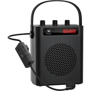 30W Wireless Voice Amplifier with Headset Microphone, Portable Bluetooth 5.3 PA System for Teachers, Personal Rechargeable Megaphone with Speaker for Teaching and Speaking in Classrooms s93