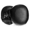 Sanabul Battle Forged Striking Air-Punch Focus Mitts, Boxing Punching Mitts, Kickboxing Muay Thai Pads, Sparring Gear, Kick Boxing Pads for Training (STANDARD, Black)