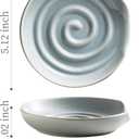 Swirl Spoon Rest for Stove Top, Holder for Spatula, Coffee Spoon Holder, Cooking Utensils Prevents Sauce Spillage - Light Gray
