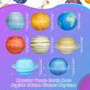 8 PCS Planet Paper Lanterns, 12 Inch Outer Space Party Decorations, Solar System Hanging Planets Lantern for Kids Space Theme Party Birthday Room Decorations