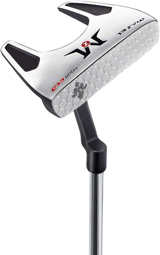 MAZEL Men's Golf Putter,Right Handed,Golf Head Cover Included, 34", GS3,Black Head,Blue Grip