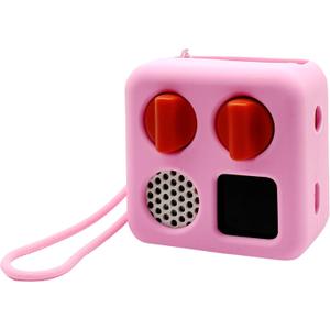 2 x Silicone Cover for Yoto Mini Player, Protective Sleeve Case Compatible with Audio Music Player (Pink)