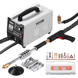 VEVOR Stud Welder Dent Repair Kit, 1.8KW Spot Welder Dent Puller with Auto/Manual Welding & 7 Versatile Modes, 110V Auto Body Spot Welding Dent Puller Machine for Car, Truck Dent Repair VEVOR Stud Welder Dent Repair Kit, 1.8KW Spot Welder Dent Puller with Auto/Manual Welding & 7 Versatile Modes, 110V Auto Body Spot Welding Dent Puller Machine for Car, Truck Dent Repair