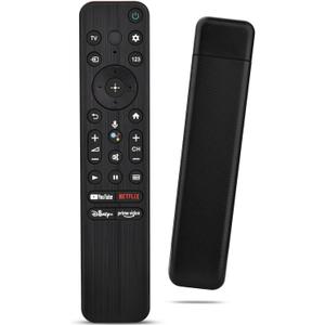 Voice Remote for Sony Smart TVs, Replacement Control for Sony Bravia 4K UHD LED LCD HD Smart TVs with YouTube, Netflix, Disney+, Prime Video Quick Link Buttons
