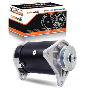 New 12V Starter Generator Compatible with EZ GO Golf Cart 4 Cycle Engine Turf Utility Industrial Cart Medalist GSB107-10B GSB107-10C 25533-G01 26993-G01 27065-G01 