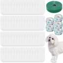 100 Pcs Disposable Dog Paw Protector Adjustable Pet Boots Dog Feet Covers for Paw Protection with Self Adhesive Bandage for Dogs Indoor Outdoor Walking Foot Muffs  8 x 16.51 cm / 3.15 x 6.5 inches