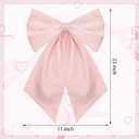3 Pack Large Pink Bows for Decoration 11 x 23 Inches Big Pink Bow Decor Coquette Party Background for Bachelorette Baby Shower Bridal Shower Wedding