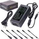 42V 2A Fast Scooter Charger Universal 7-in-1 Plug Replacement Charger Suitable for 36V 10S Lithium-Ion Battery Devices - Compatible with Razor, Voyage, Gotrax, Ninebot, Jetson