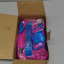 IDAODAN Electric Balloon Pump, Portable Electric Balloon Blower Machine Balloon Air Pump Dual Nozzle Rose Red 110V 600W Balloon Inflator for Party Decorations