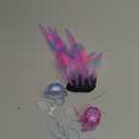 4-Pack Silicone Aquarium Plants & Decor - Realistic Jellyfish, Mushrooms for All Fish Tanks, Essential Decorations