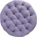 Sorra Home Papasan Cushion, 44 in x 44 in x 4 in, Lavender