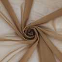 Power Mesh Fabric Superfine 4-Way Stretch Net Fabric Nylon Spandex Sheer Mesh, 1 Yards Long 60" Wide (Dark Nude)