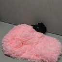 XeGe Faux Fur Comfy Bean Bag Cover for Living Room(No Filler), Fluffy Stuffed Animal Storage Bean Bag Chair Cover Home Decor, Furry Fuzzy Big Gaming Bean Bag Cover Adults Kids Girls, Anti-slip, Pink (Large(38"x38"x40"))