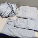 Queen Size 4 Piece Sheet Set - Comfy Breathable & Cooling Bed Sheets Set - Hotel Luxury Bedding for Women, Men, Kids, Teens, Boys & Girls - Deep Pockets, Soft & Wrinkle Free - Blue (Heathered Sheets)