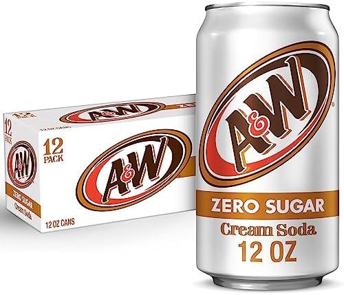 2 x A&W Cream Soda Zero Sugar, 12 fl oz cans, 12 Pack (SEP 21 2025)
