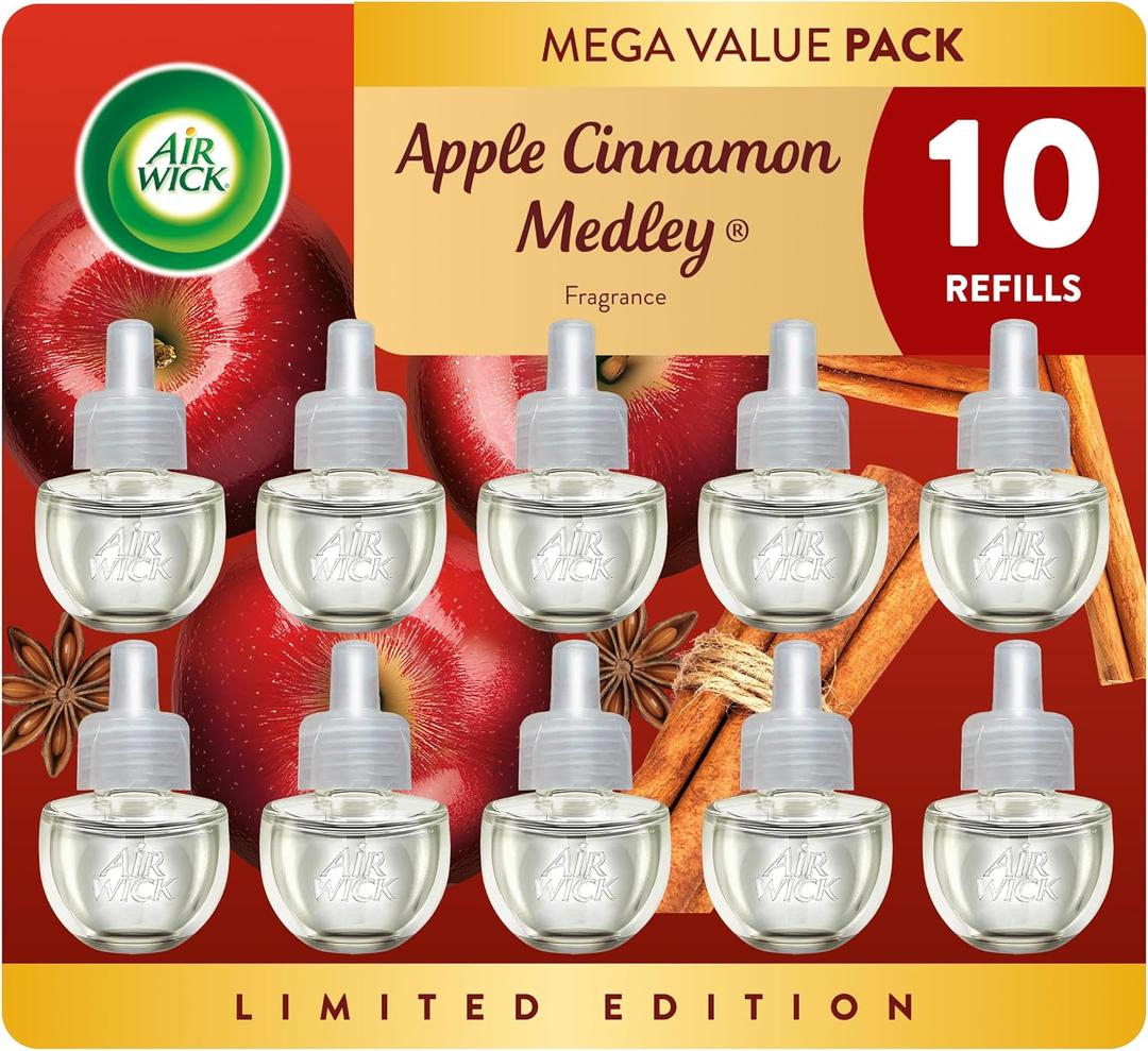 Air Wick Scented Oils 0+10 Apple Cinnamon Medley (6.7 Fl Oz (Pack of 1))