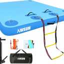 AWSUM Inflatable Floating Dock,6ft Air Platform Island for Water Activities