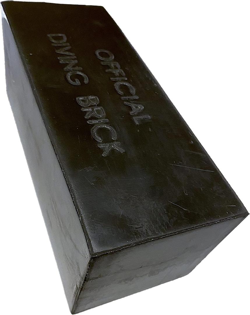 Kemp USA Official 10 LB Rubber Diving Brick Swim Training Rescue Weight Block Lifeguard Diving Retrieval Training Equipment Durable