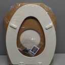 Bemis 1500EC Durable Wood Toilet Seat with Easy Clean Hinges, Made in USA, Elongated, Biscuit