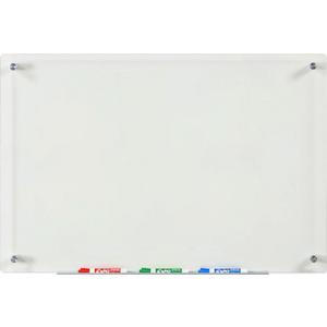 Audio-Visual Direct Clear Glass Dry-Erase Board Set - 3' x 2' - Includes Hardware & Marker Tray (Non-Magnetic)