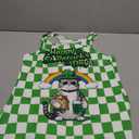 Women St. Patrick's Day Tank Tops Loose Green Lucky Shamrock Clover Printed Sleeveless Shirts, L