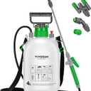 VIVOSUN 1 Gal/4L Pump Sprayer, Garden Water Sprayer for Plants, Weeds & Lawn Care, with 3 Nozzles, 50'' Long Hose & Pressure Relief Valve