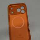 Miracase Magnetic for iPhone 17 Pro Max Case, Compatible with MagSafe, Integrated Silicone Camera Control Cover, 3.0mm Thicken Shockproof Drop Protection Phone Case for 17 ProMax, Orange