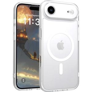 for iPhone 17 Air Case - Military Grade Shockproof Cover with MagSafe Compatibility & Full Camera Protection,Clear
