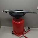 5 Gallon Oil Drian Portable Steel Oil Drain, Waste Oil Drain with Wheel, Adjustable Height, Red (AODT-5)
