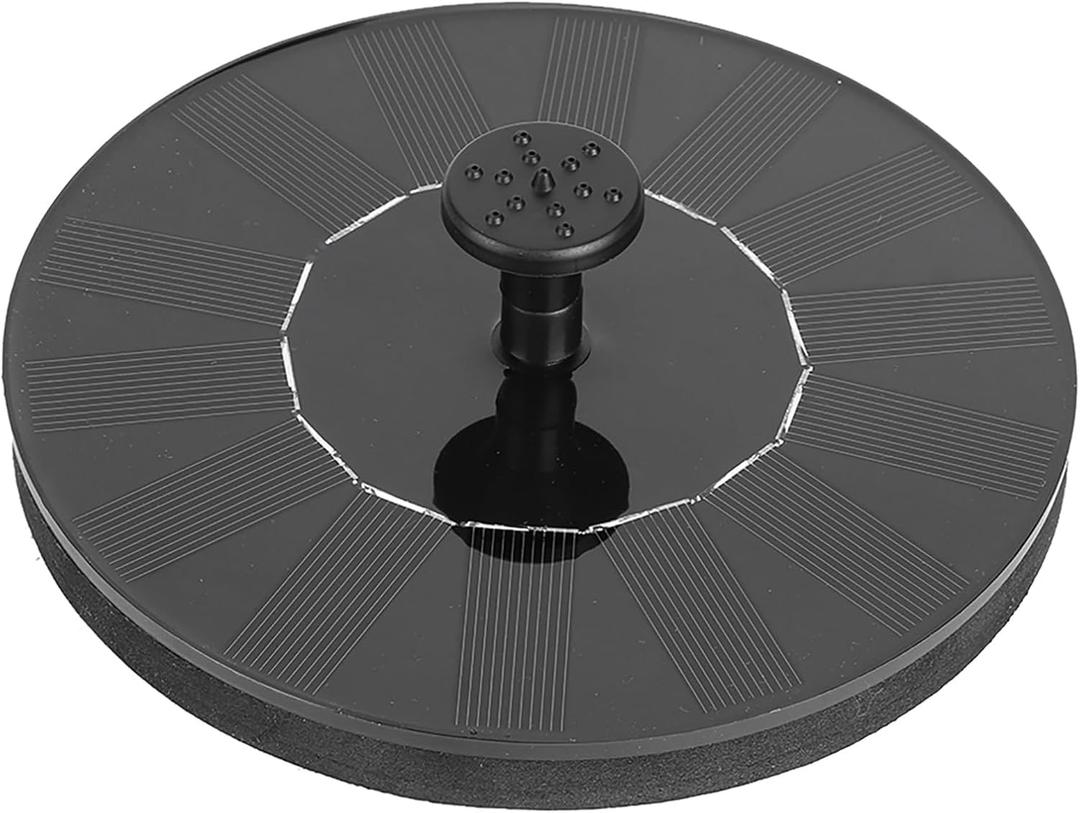 Solar Powered Floating for Garden Pond and Fish Tank with 4 Fountain Heads 180L/H