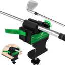 Golf Club Regripping Pro Kit - Quick-Release Vise Clamp and Portable Design, Heavy Duty Grip Removal Tool, with Non-Slip Rubber Jaws & Durable Regripping Station for Home Workshop