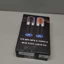 XinXu Gravity Electric Pepper and Salt Grinder Set, Adjustable Coarseness, Battery Powered with LED Light, One Hand Automatic Operation, Black -2 Pack