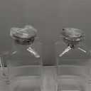 2 Pack 1 Gallon thickened Square Glass Pitcher with Lid, Classic Stripes Water Pitchers for Fridge, Borosilicate Glass Carafe for Hot/Cold Brew Drink, Extra Large Jug with Handle for Iced Tea, Coffee